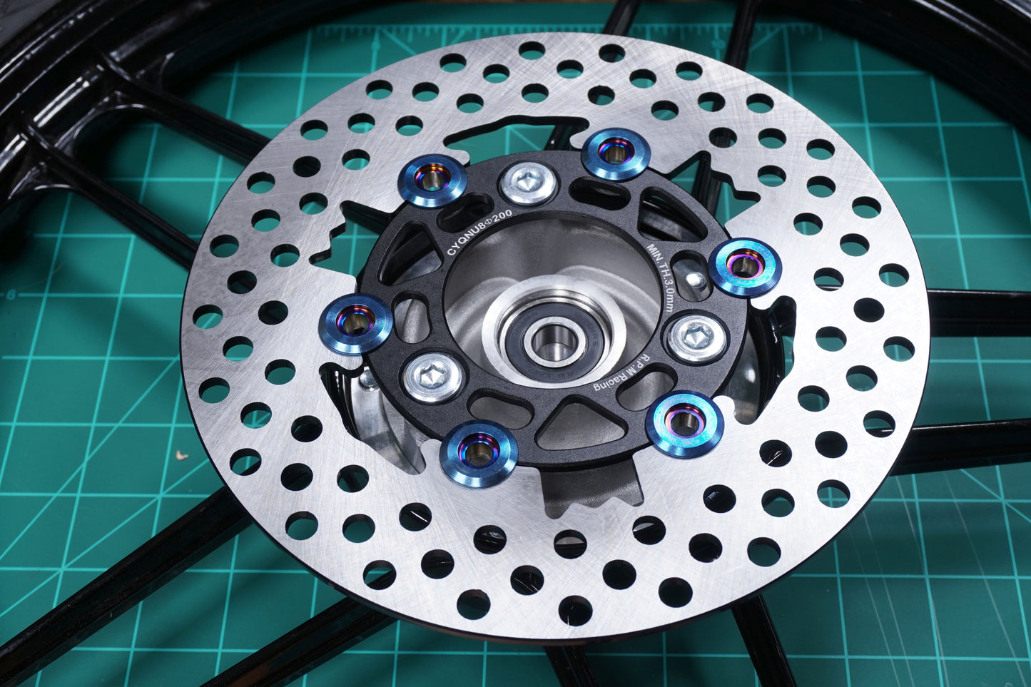 Disc brake hub for Puch 5 star wheels.