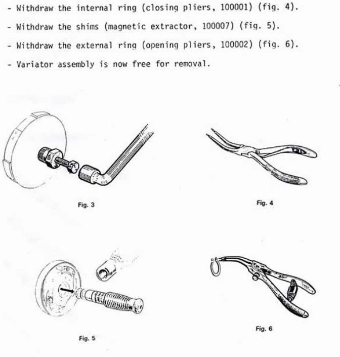 MOTOBECANE VARIATOR REMOVAL TOOL